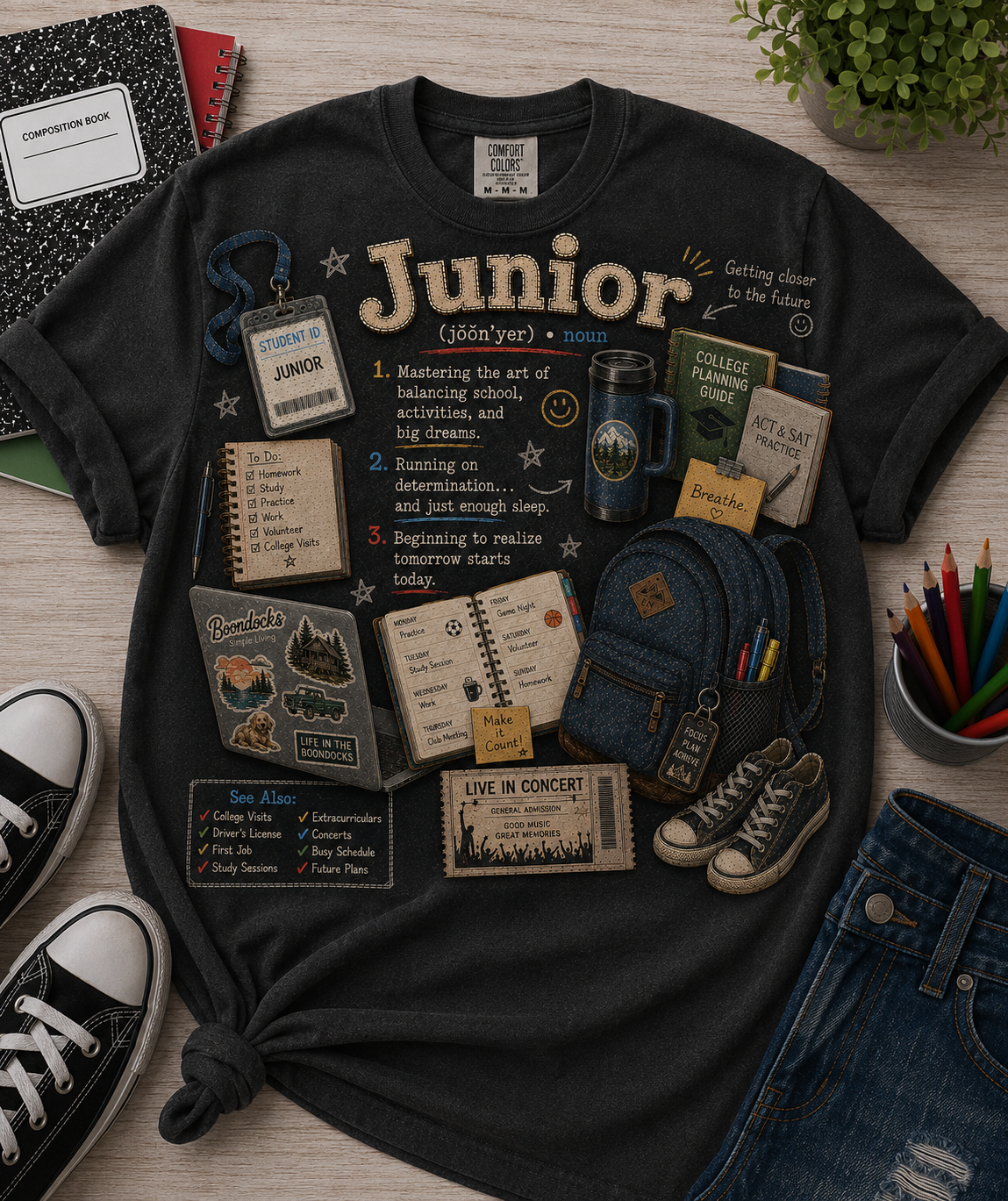 Boondocks School Days Junior T-shirt