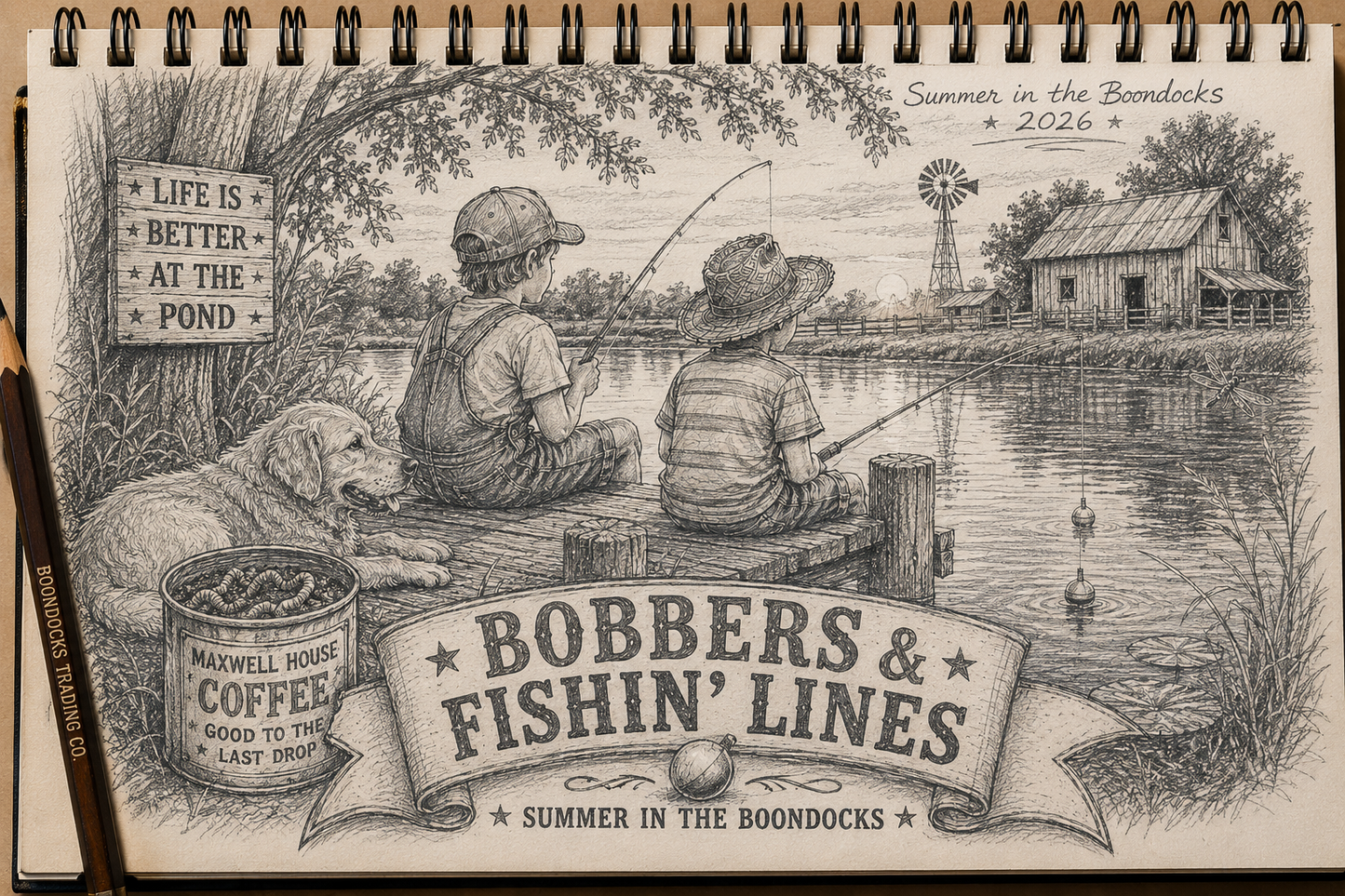 Bobbers & FIshin' Line t-shirt