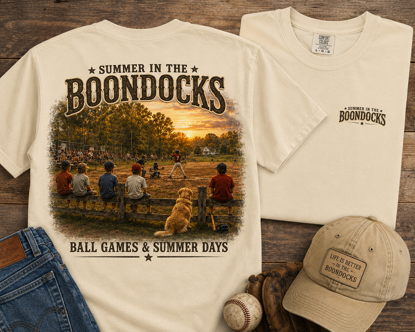 Ball Games & Summer Days t-shirt