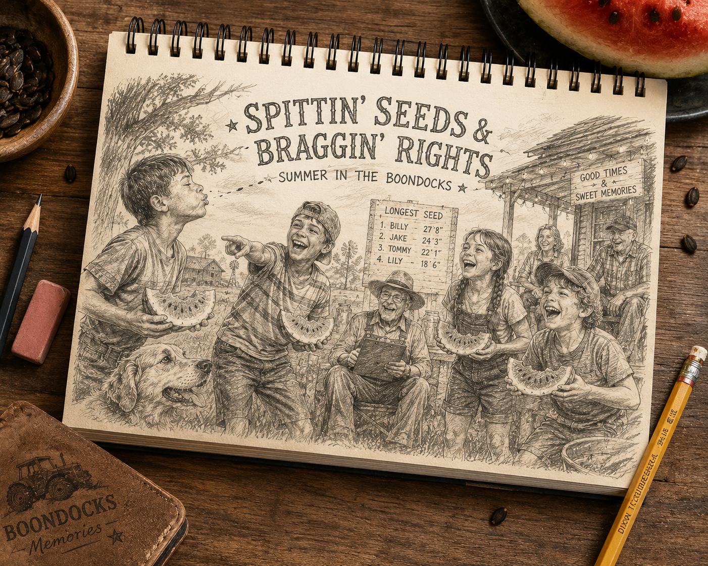 Spittin' Seeds & Braggin' Rights t-shirt