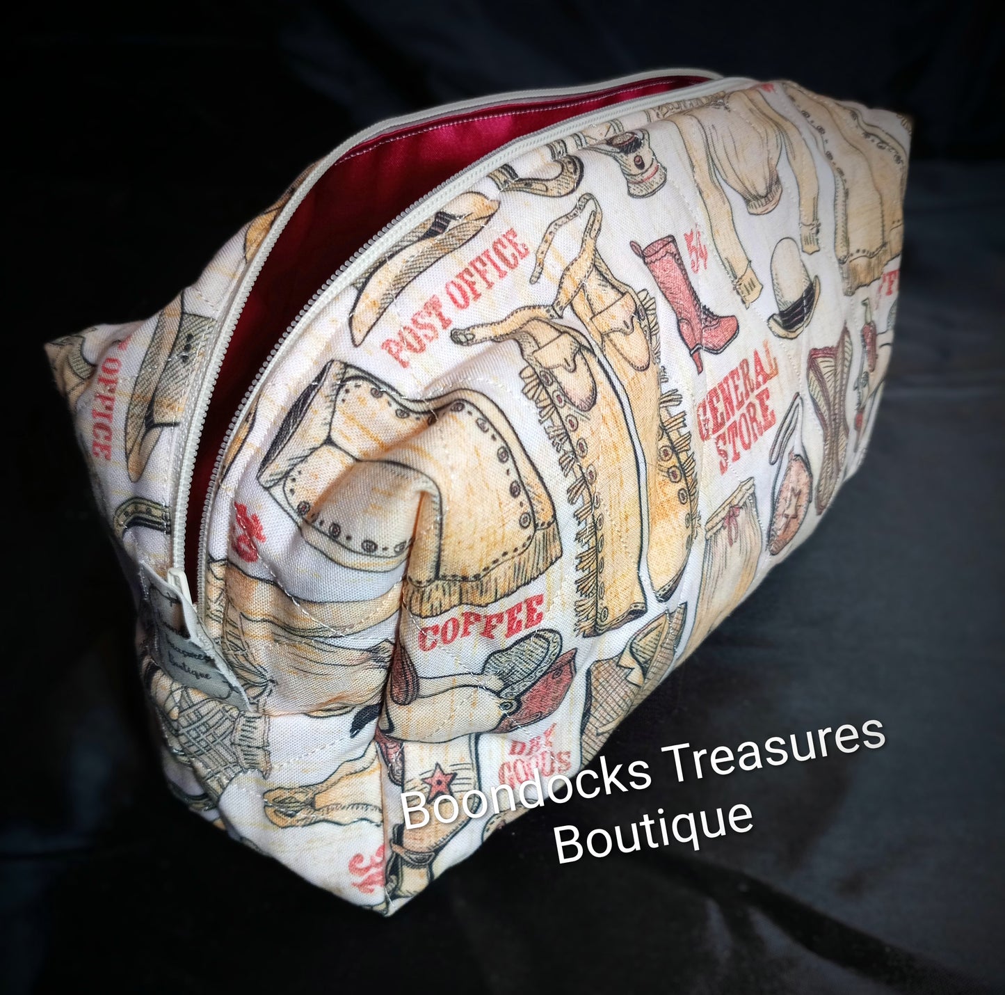 "WILD WEST ESSENTIALS" Quilted Multi-purpose Bag — One of a Kind