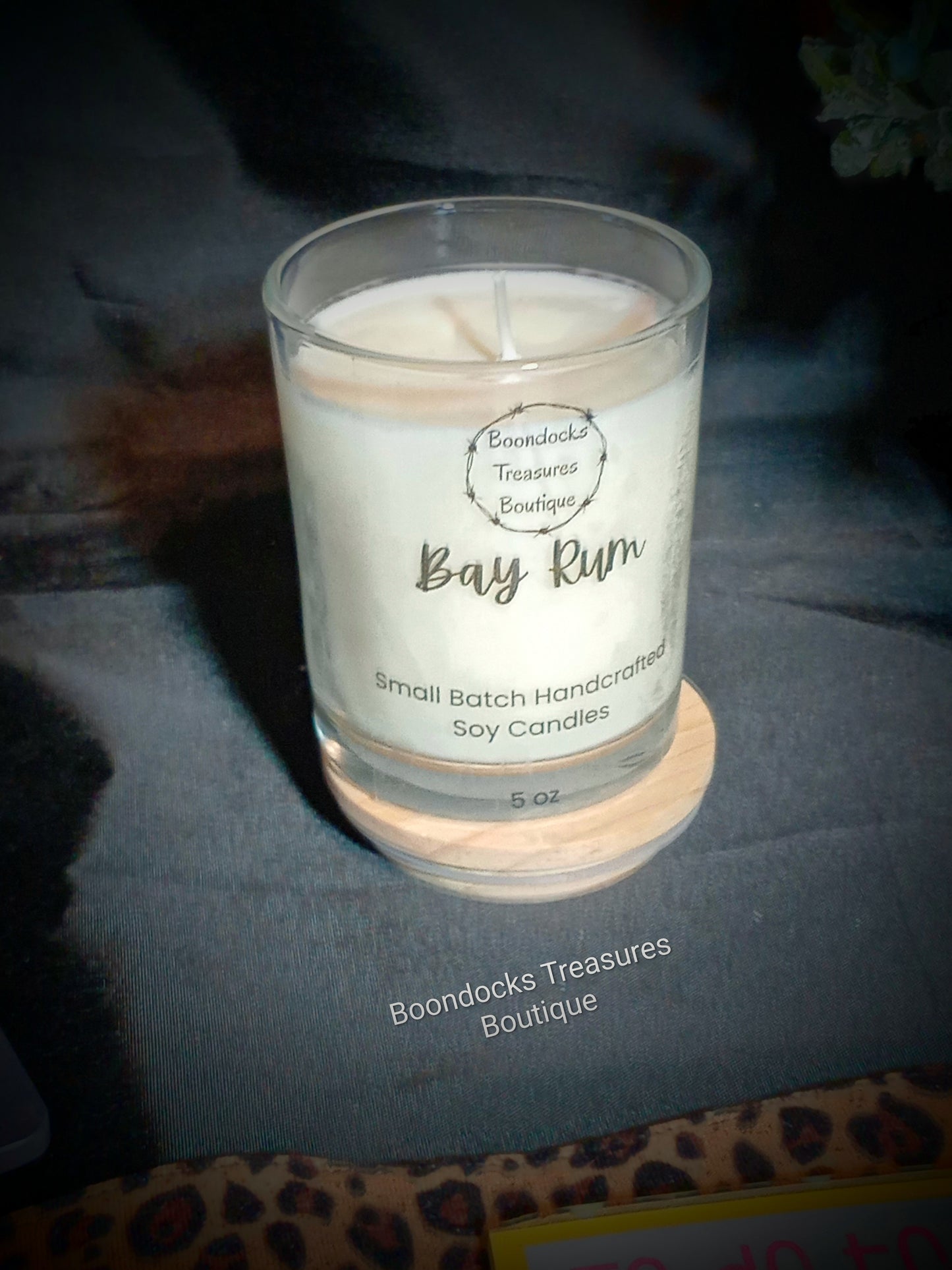 Hand-Poured Candle- Bay Rum