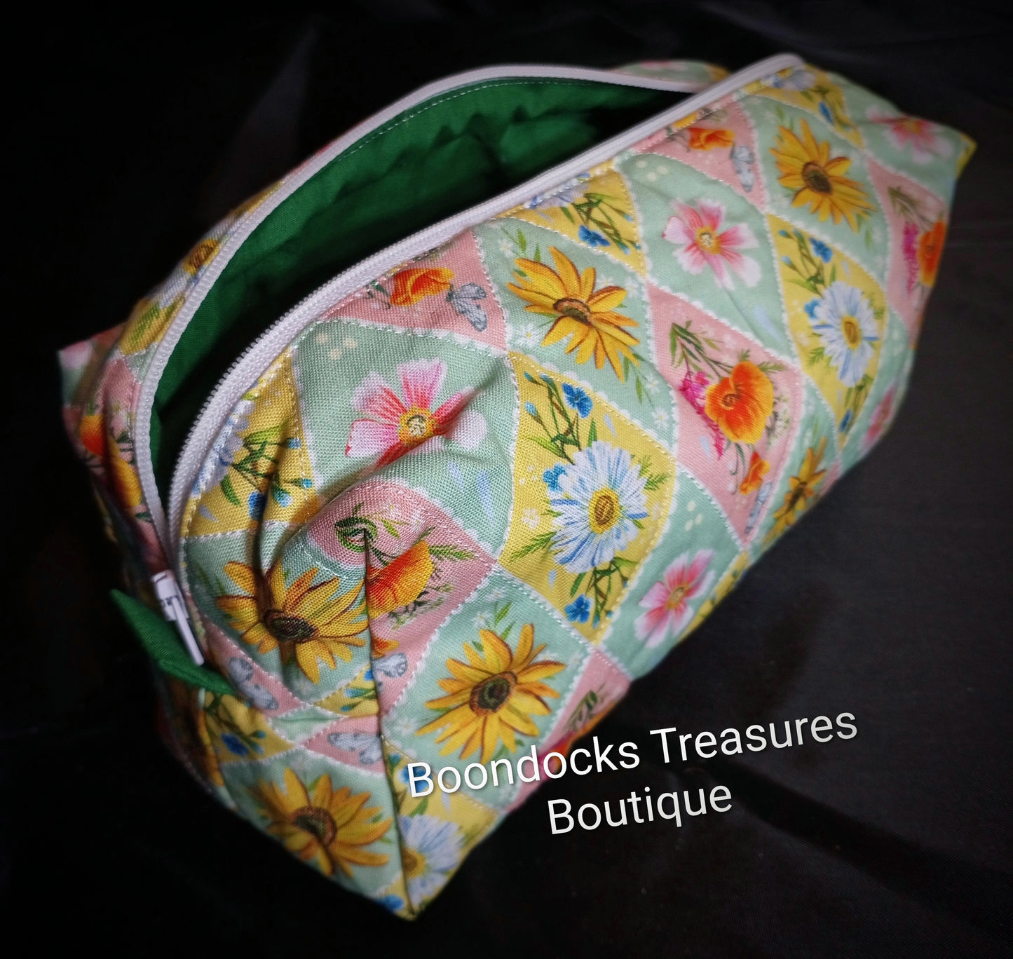 Handmade Multi-purpose Bag – "Floral Lattice" (One of a Kind)