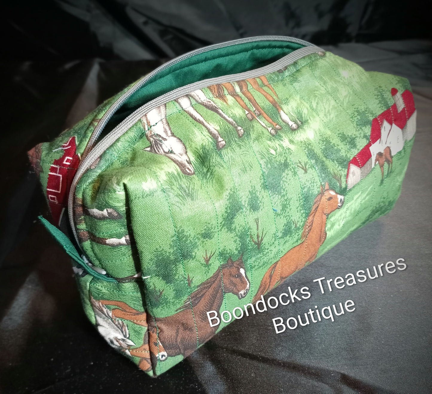 "Out to Pasture" Handmade Quilted Multi-purpose Bag — One of a Kind- Vintage Fabric