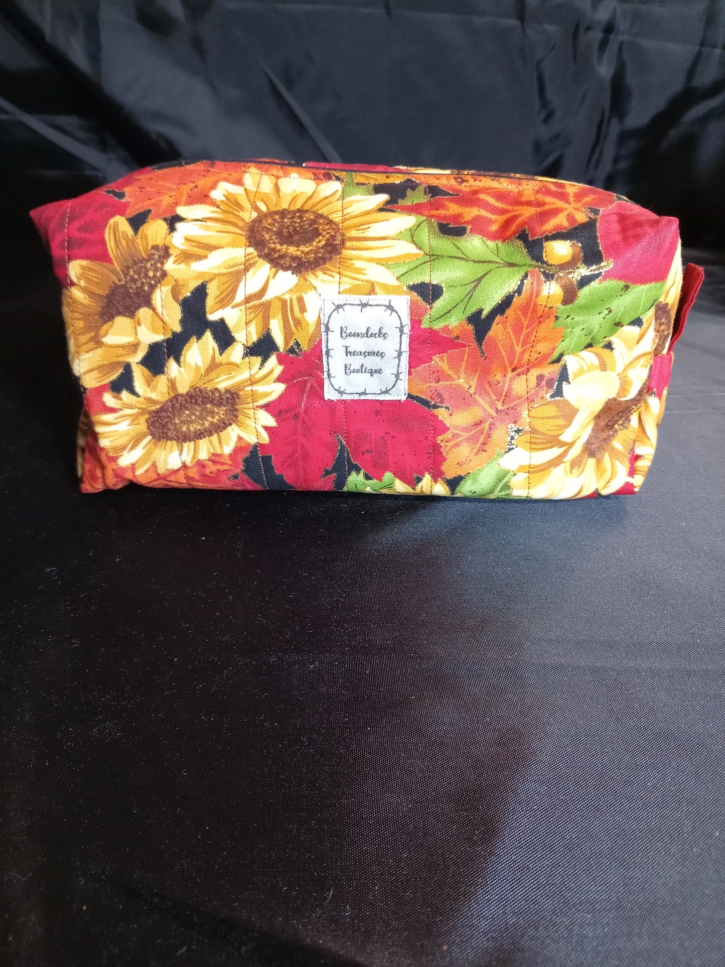 "Autumn Sunflowers" Quilted Multi-purpose Bag — One of a Kind- Handmade