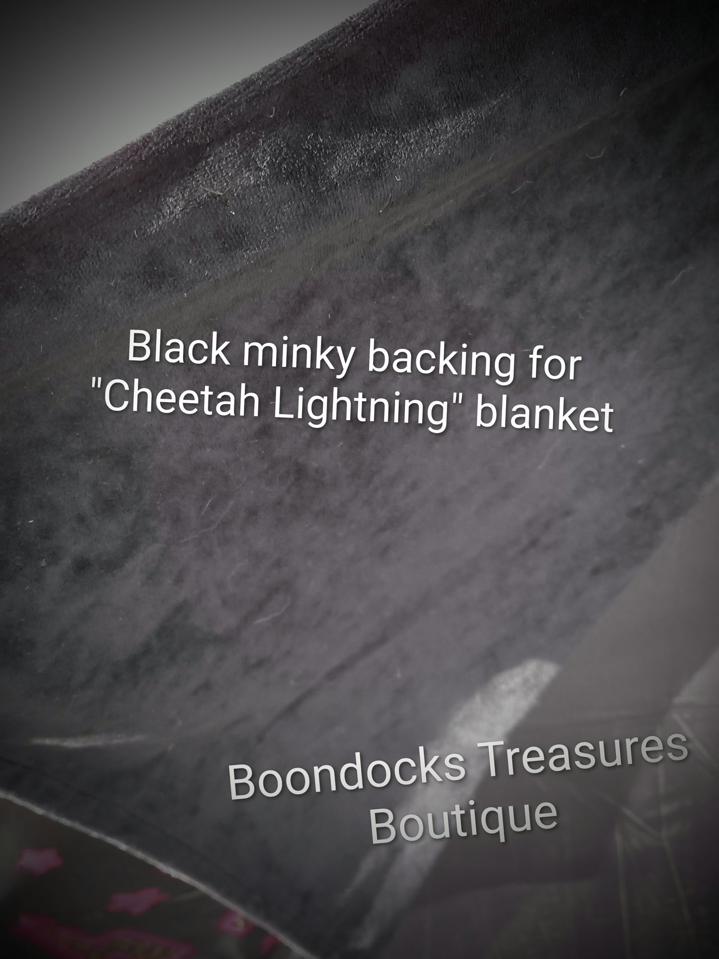 "Cheetah Lightning" handmade velvety minky and satin blanket