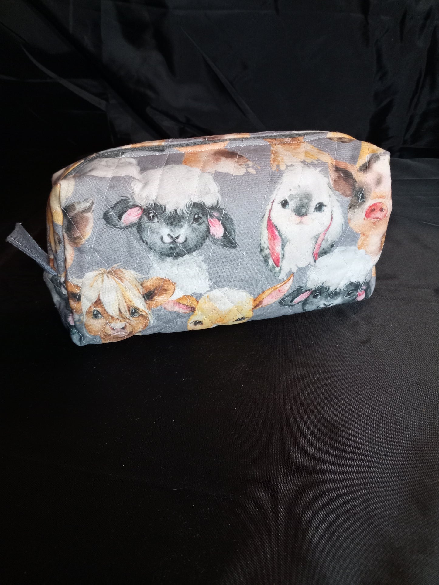Handmade Multi-purpose Bag – "Watercolor Baby Farm Animals" (One of a Kind)