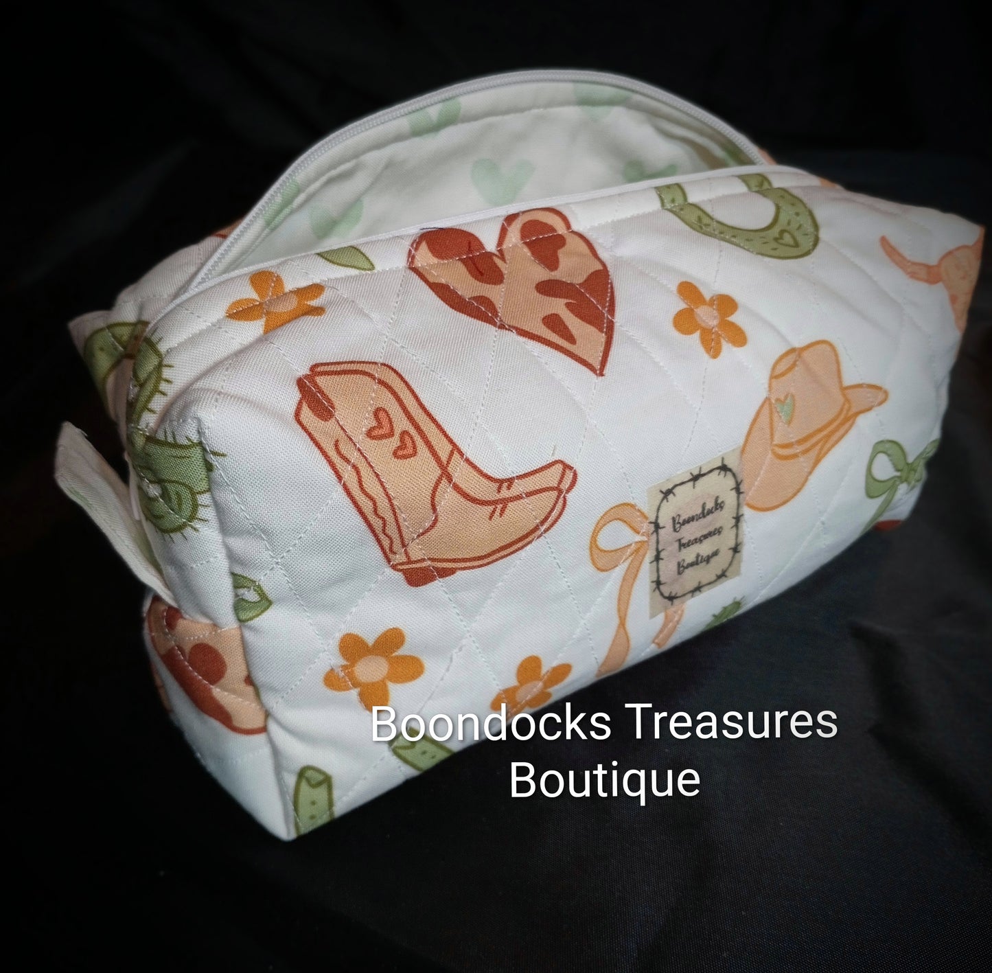 "Cowgirl Essentials" Quilted Multi-purpose Bag — One of a Kind