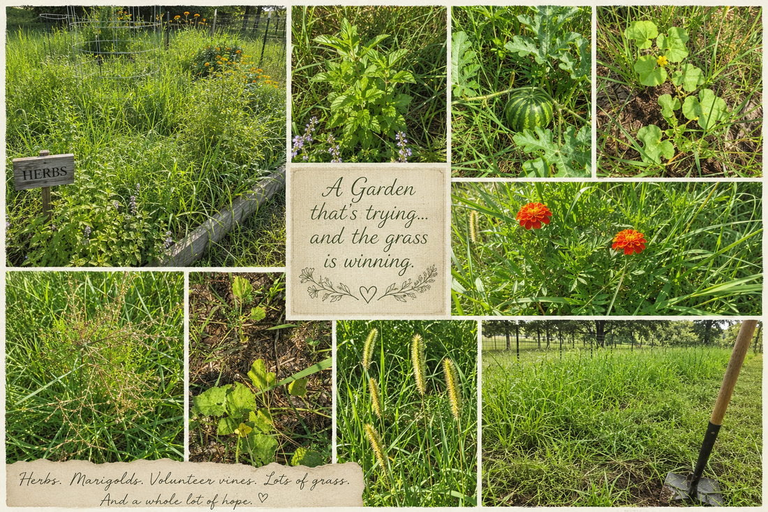 The grass never asked the marigolds to stop blooming... and the marigolds never did.