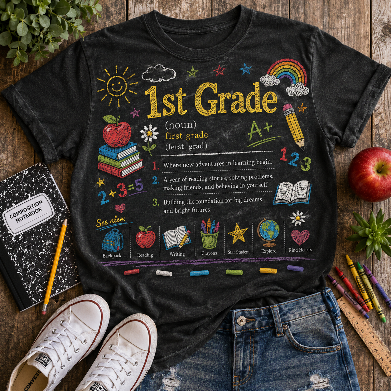 Boondocks School Days First Grade T-shirt