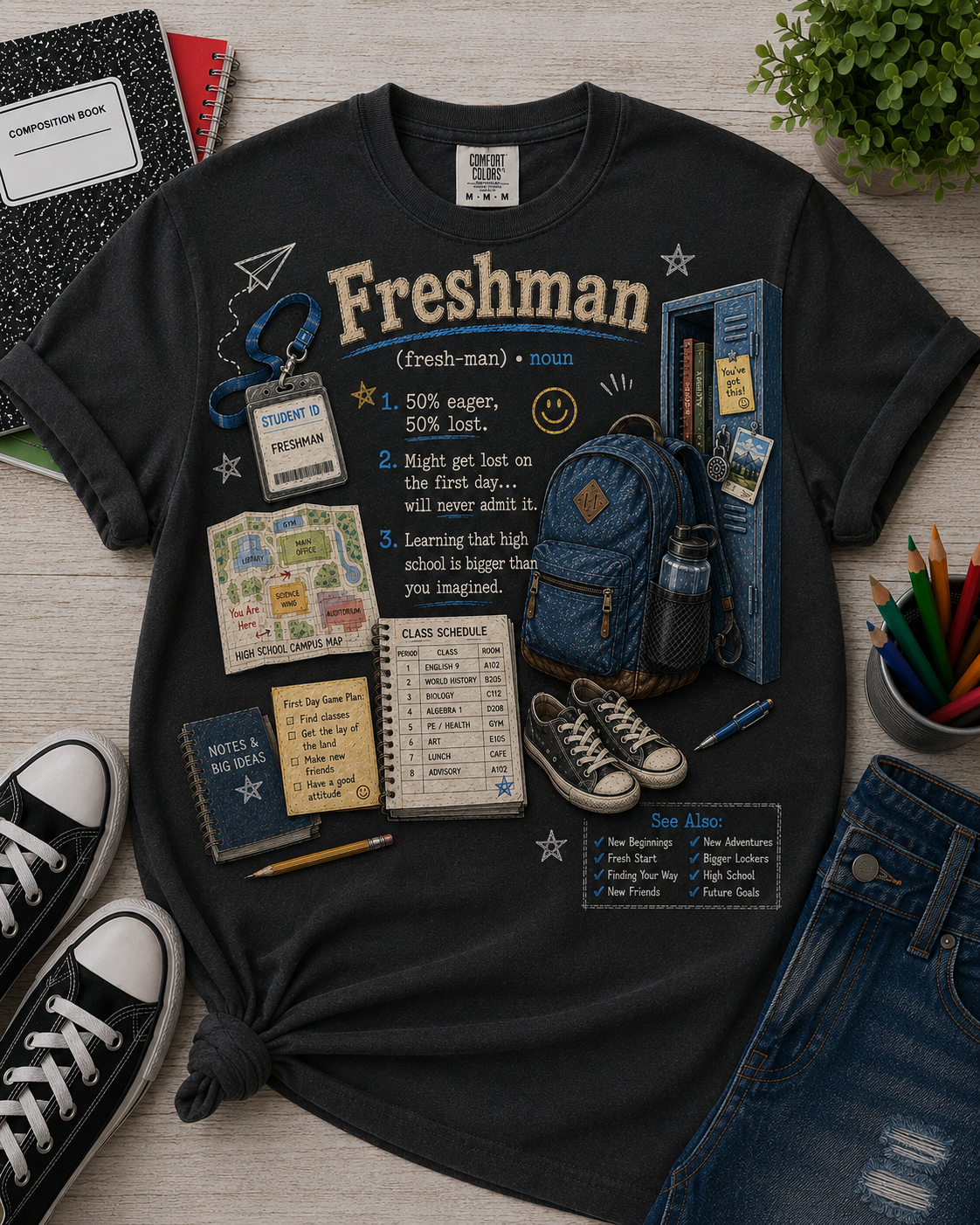 Boondocks School Days Freshman T-shirt