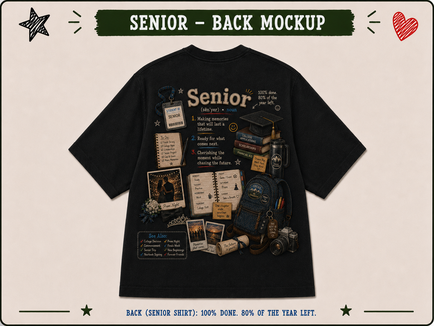 Boondocks School Days Senior T-shirt