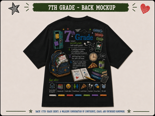 Boondocks School Days Seventh Grade T-shirt