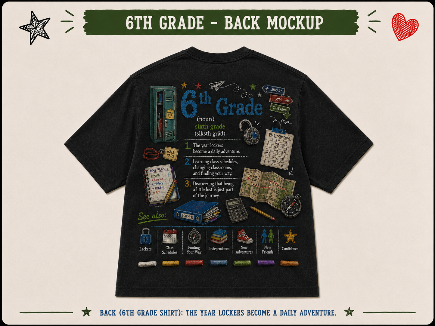 Boondocks School Days Sixth Grade T-shirt