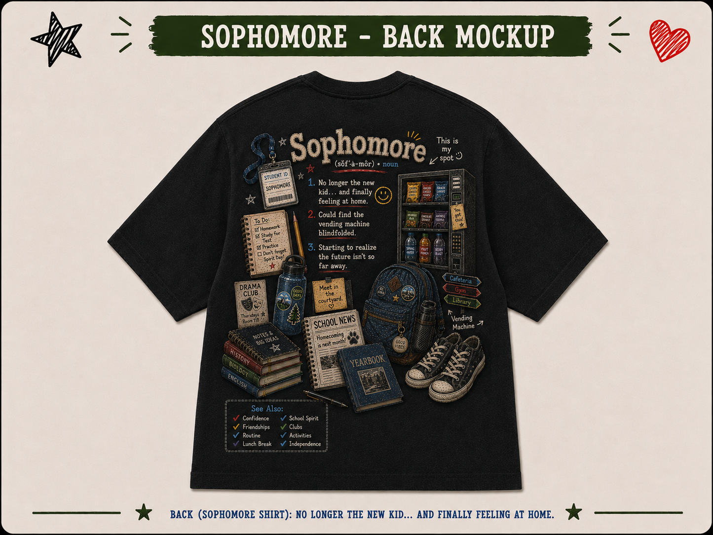 Boondocks School Days Sophomore T-shirt