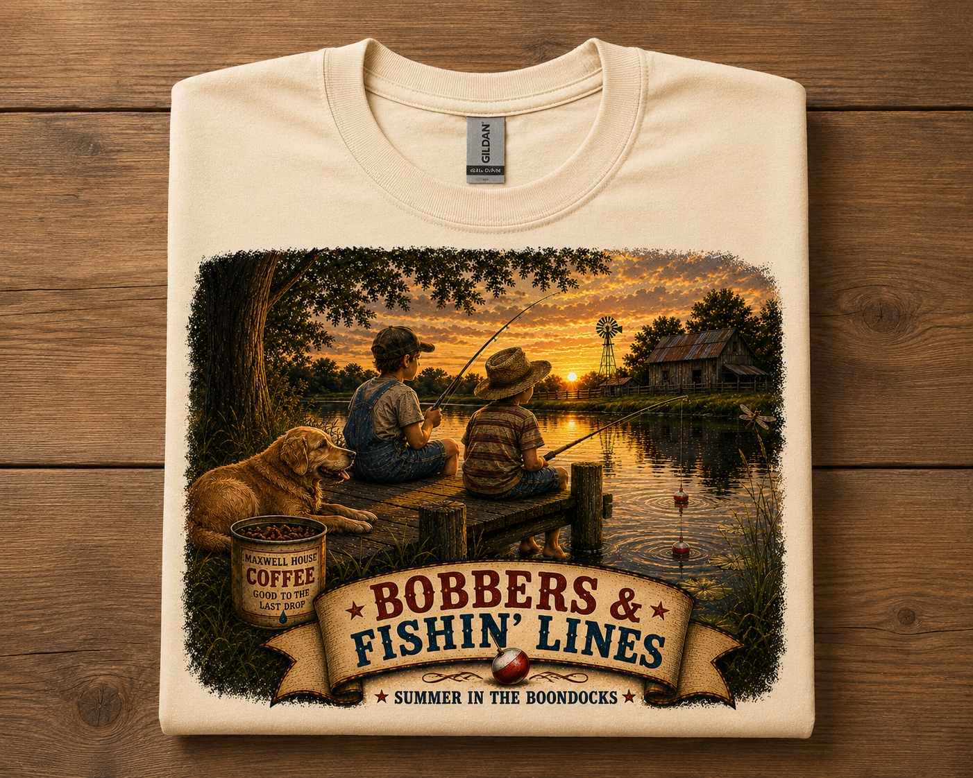 Bobbers & FIshin' Line t-shirt