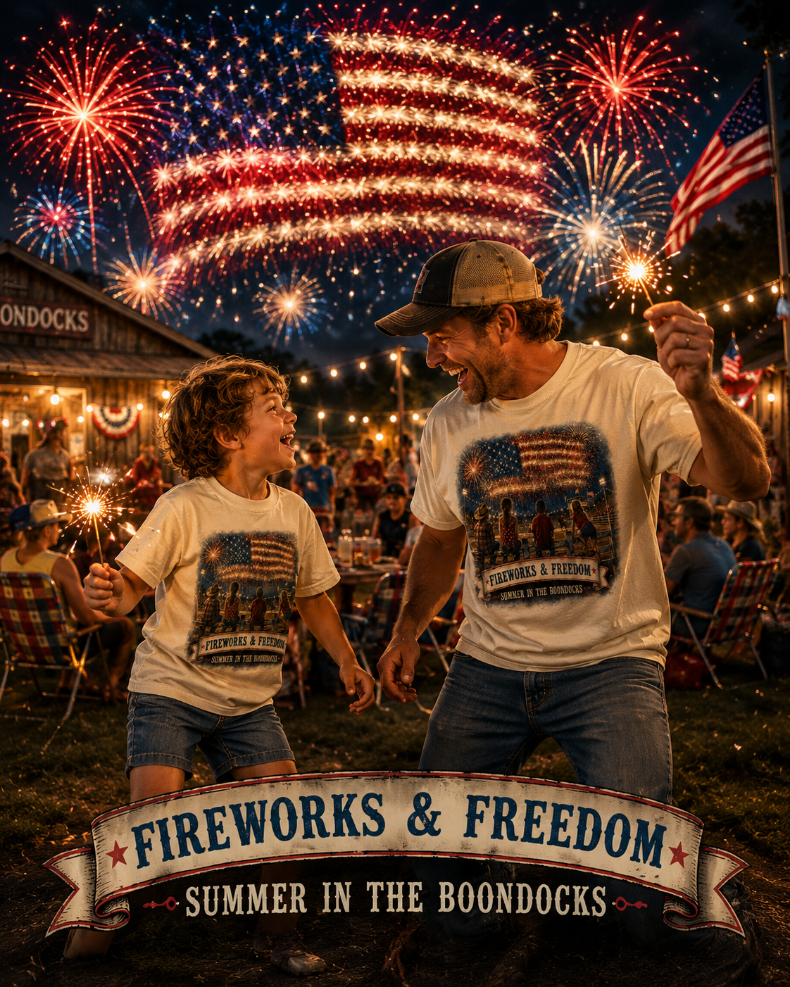 Fireworks & Freedom t-shirt