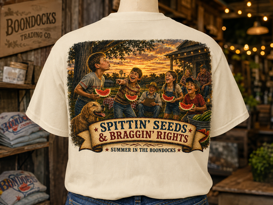 Spittin' Seeds & Braggin' Rights t-shirt