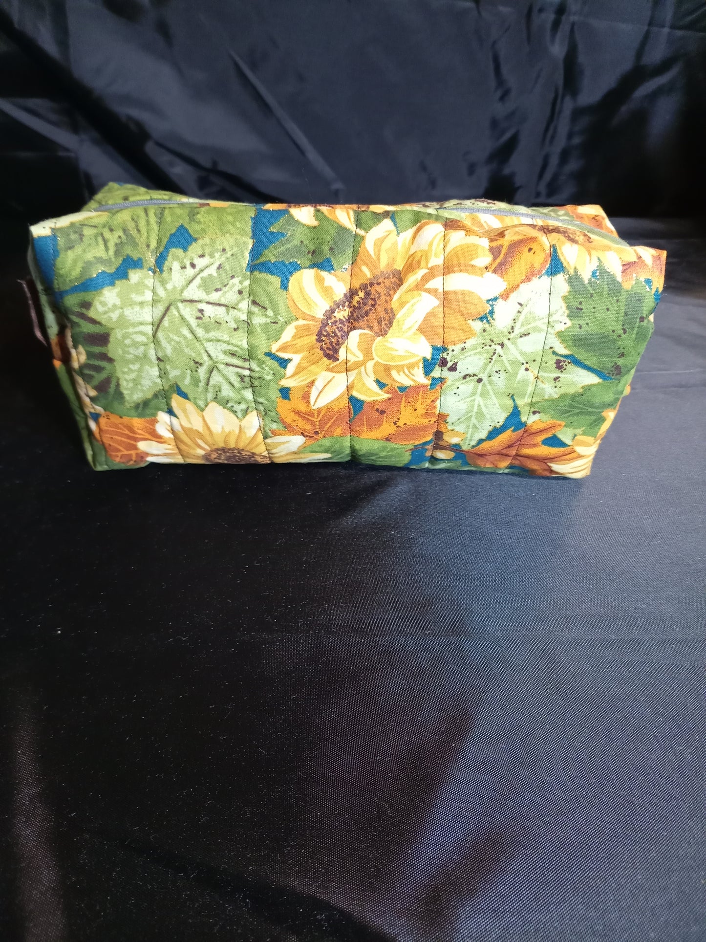 "Autumn Sunflowers" Quilted Multi-purpose Bag — One of a Kind- Handmade