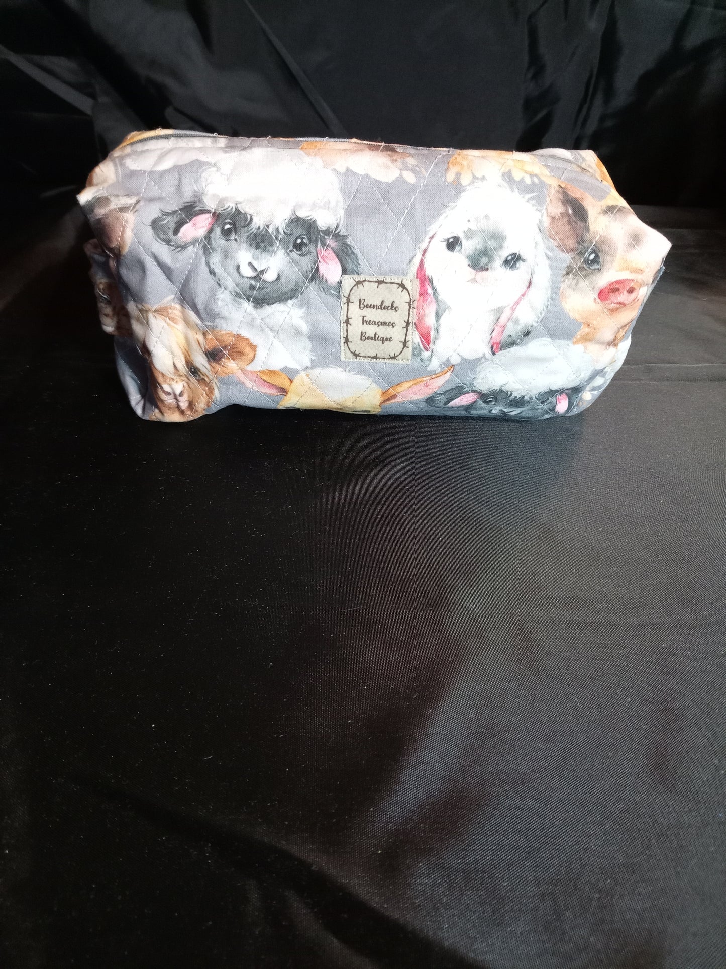 Handmade Multi-purpose Bag – "Watercolor Baby Farm Animals" (One of a Kind)