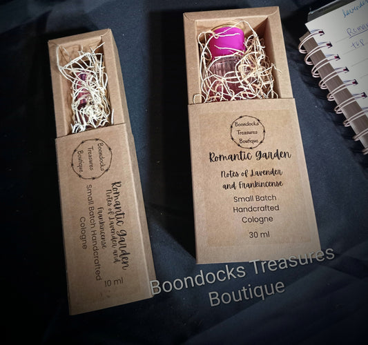 Small Batch Handcrafted Cologne- "Romantic Garden"