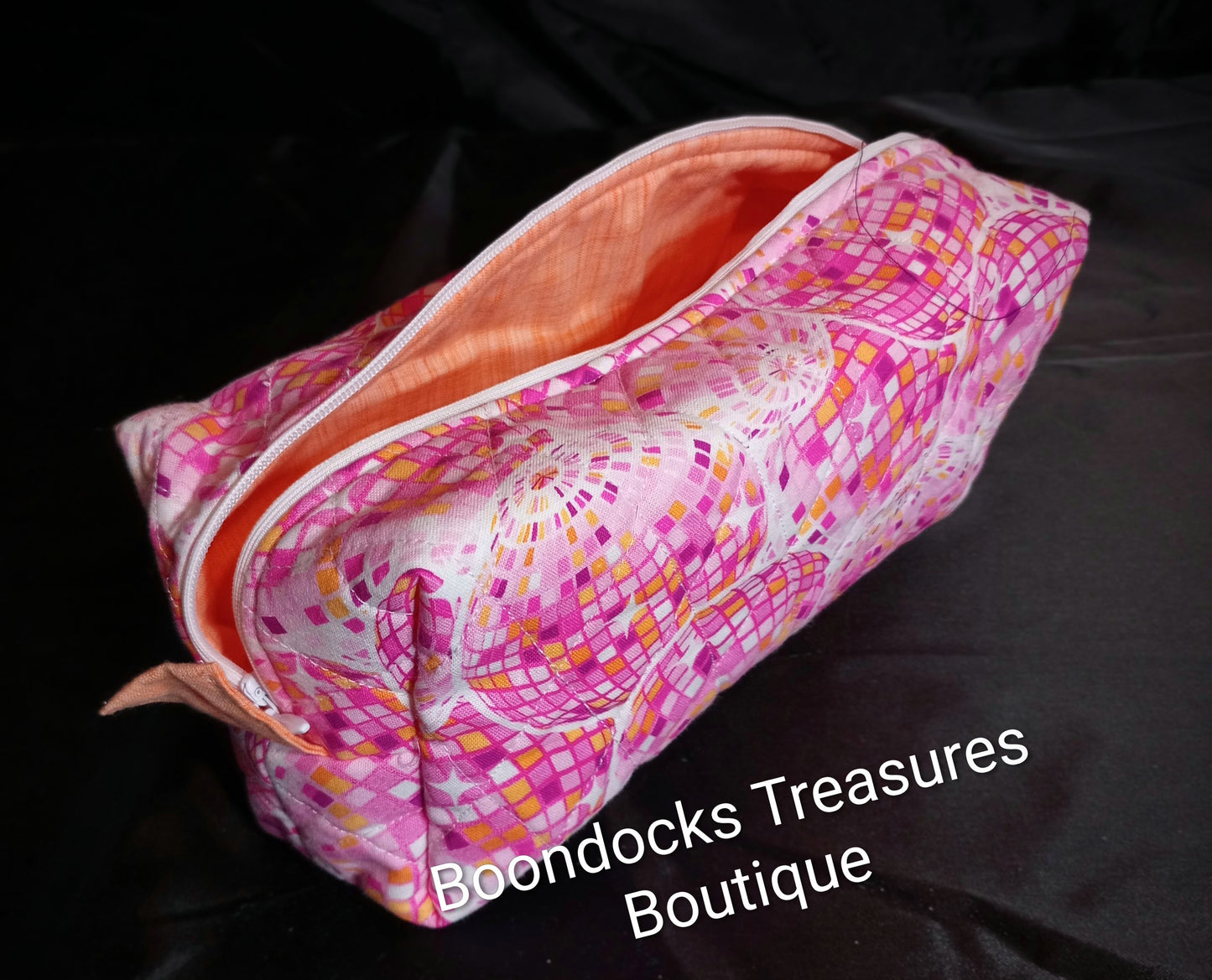 "Disco Fever" Handmade Makeup & Travel Bag