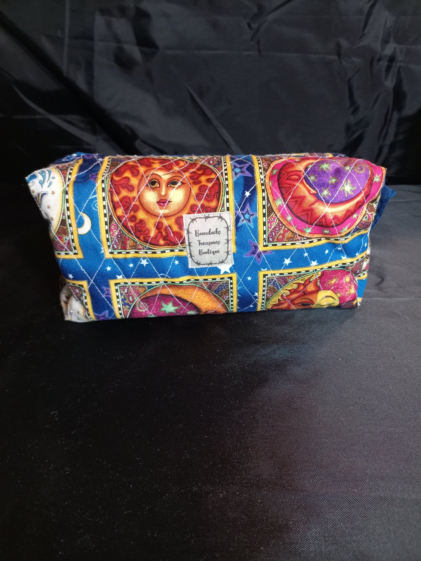 "Zodiac Signs" Quilted Multi-purpose Bag — One of a Kind; Handmade; Vintage fabric