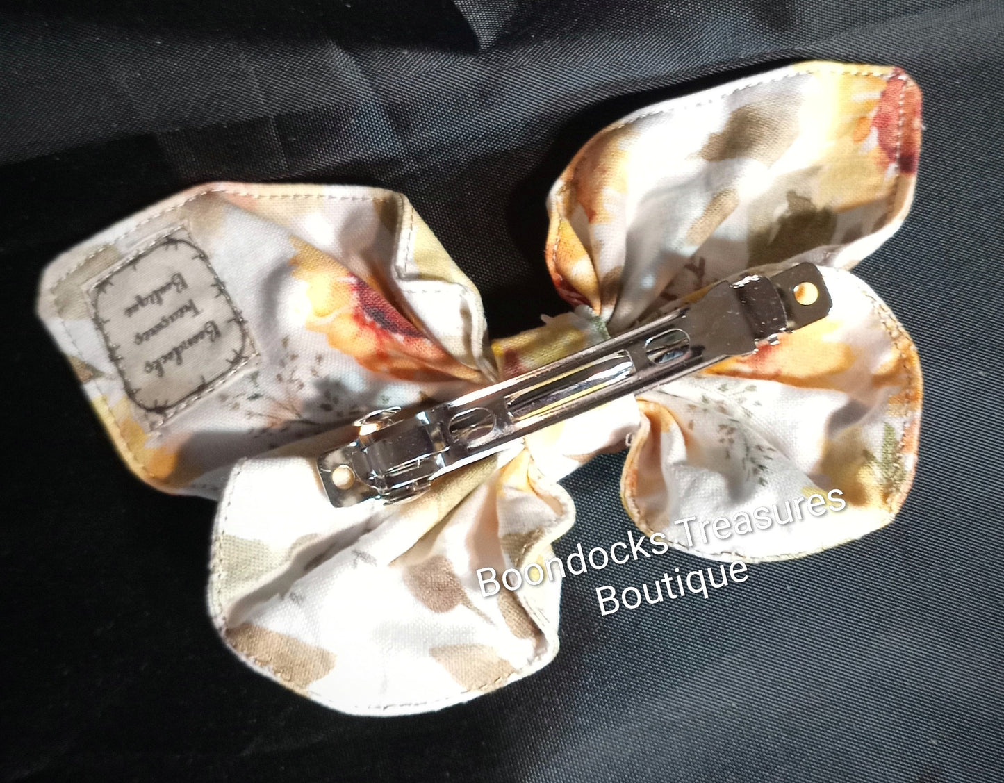 "Watercolor Sunflowers" Butterfly Handmade Hair Barrette