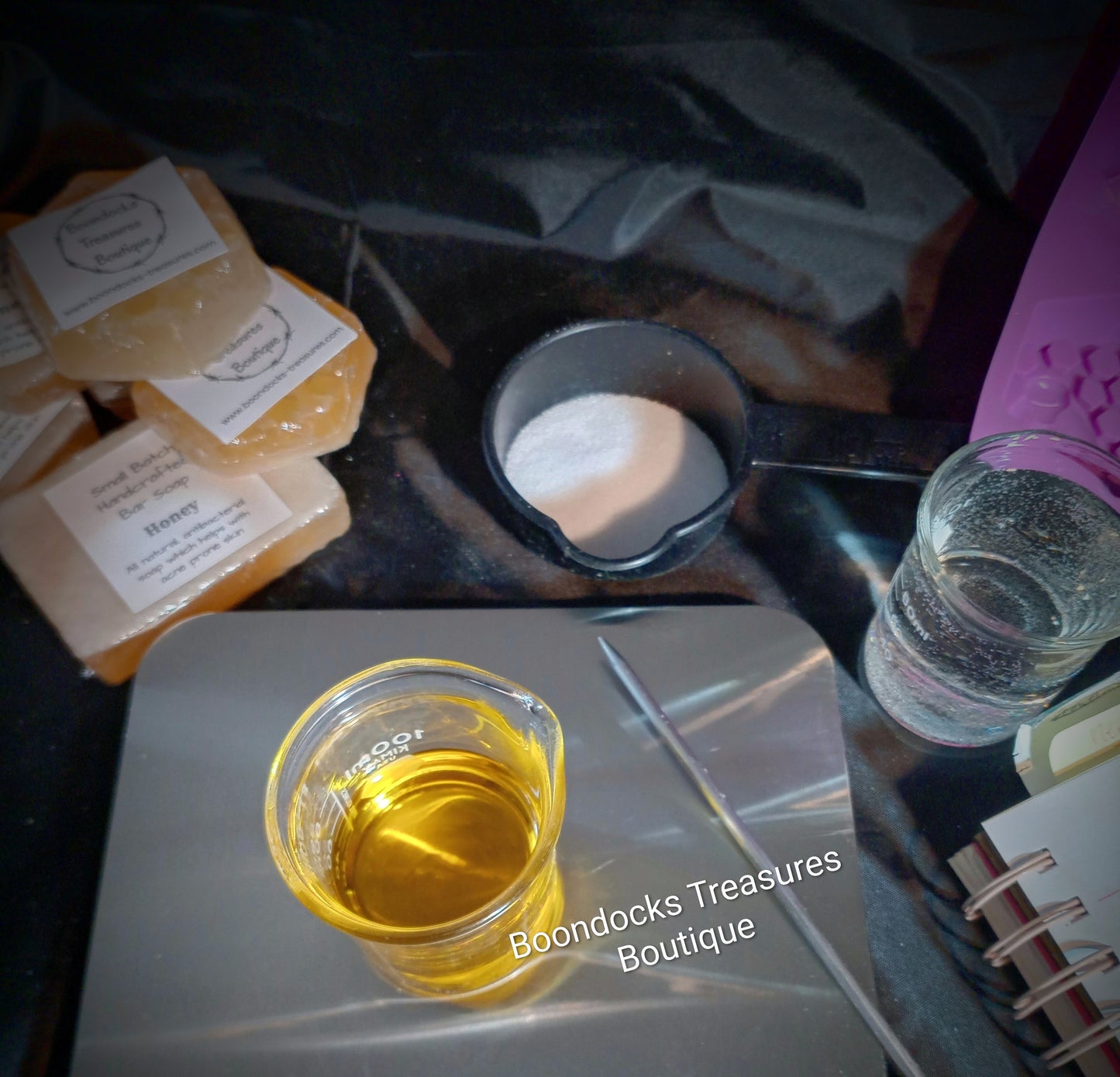 Handcrafted Honey Soap Hexagon Shape