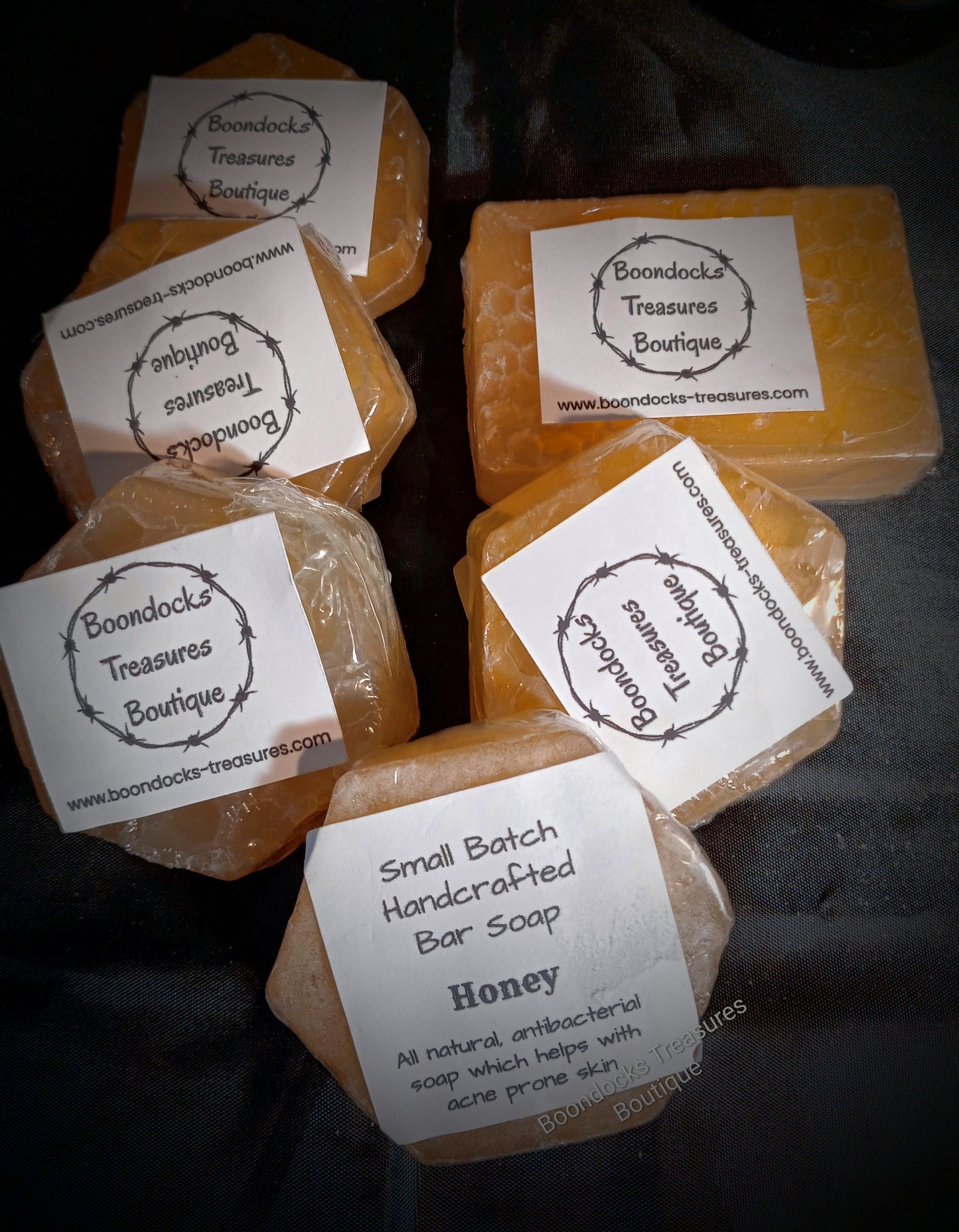 Handcrafted Honey Soap Hexagon Shape