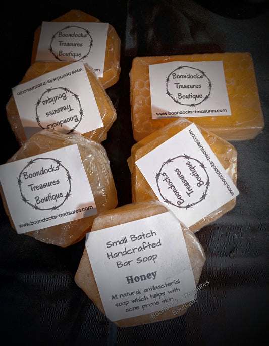 Handcrafted Honey Soap Hexagon Shape