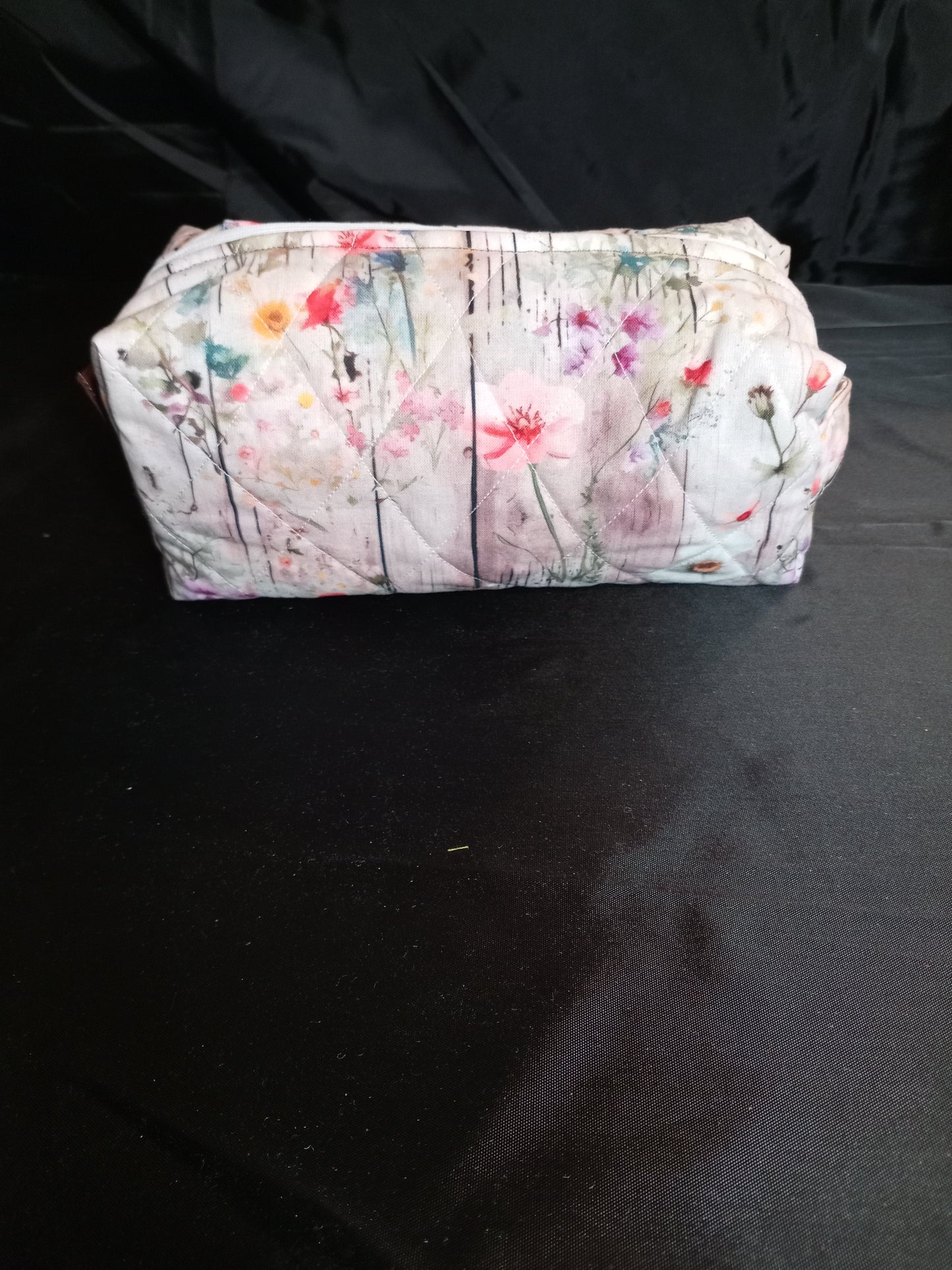 Handmade Colorful "Wildflowers on Woodgrain" Multi-purpose Bag