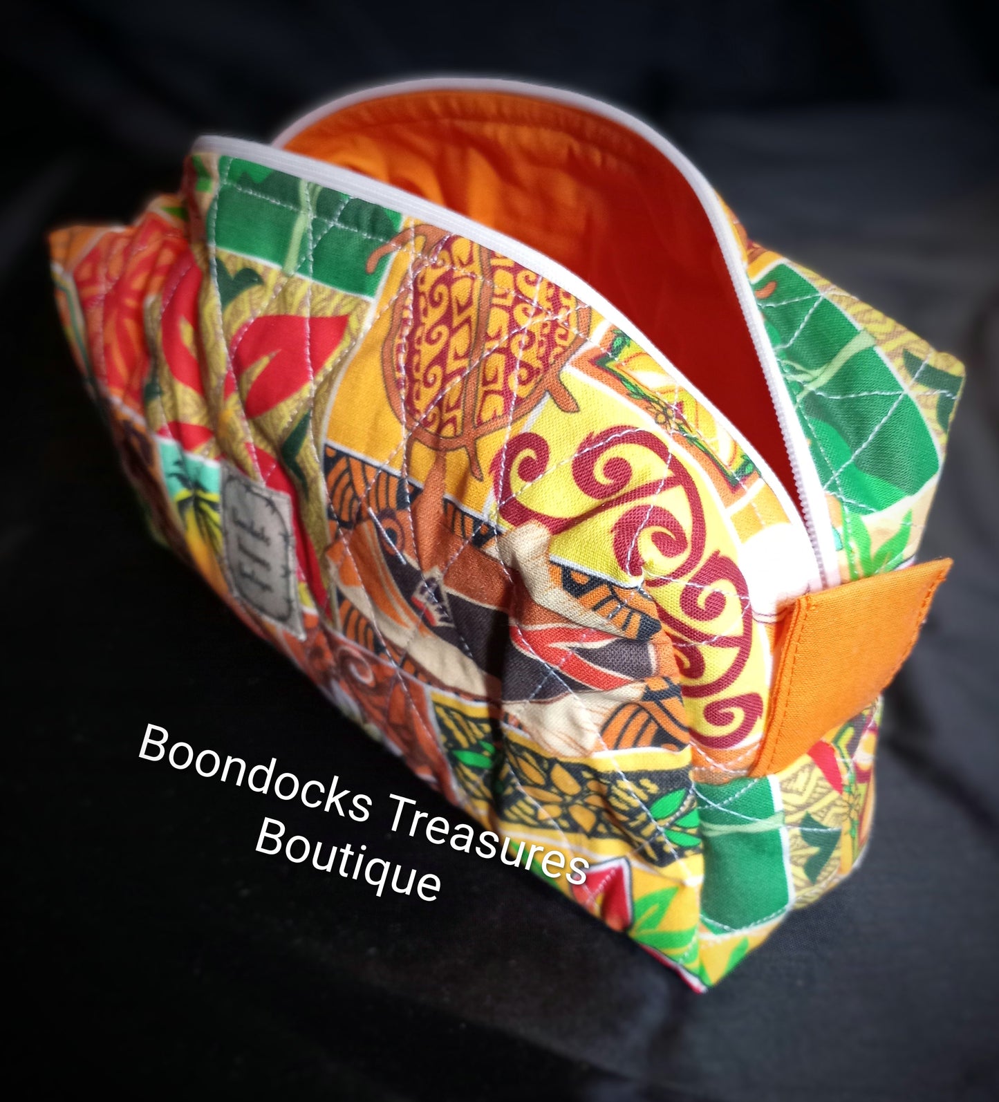 Handmade "Tropical Dreams" Makeup & Travel Bag