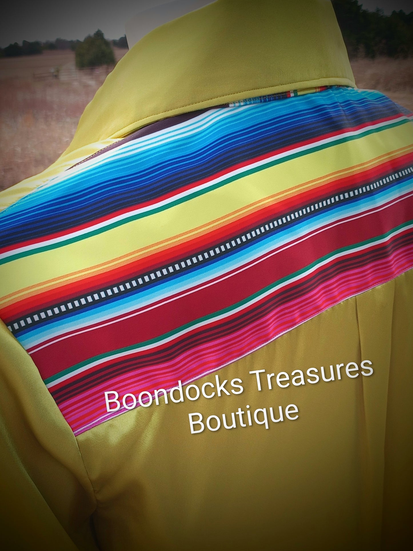 CHARTREUSE satin shirt w/ SARAPE print ACCENTS- Women's and Teen's Handmade Button up Shirts Pearl Snap Shirts Western Shirts Rodeo Shirts Show Shirts