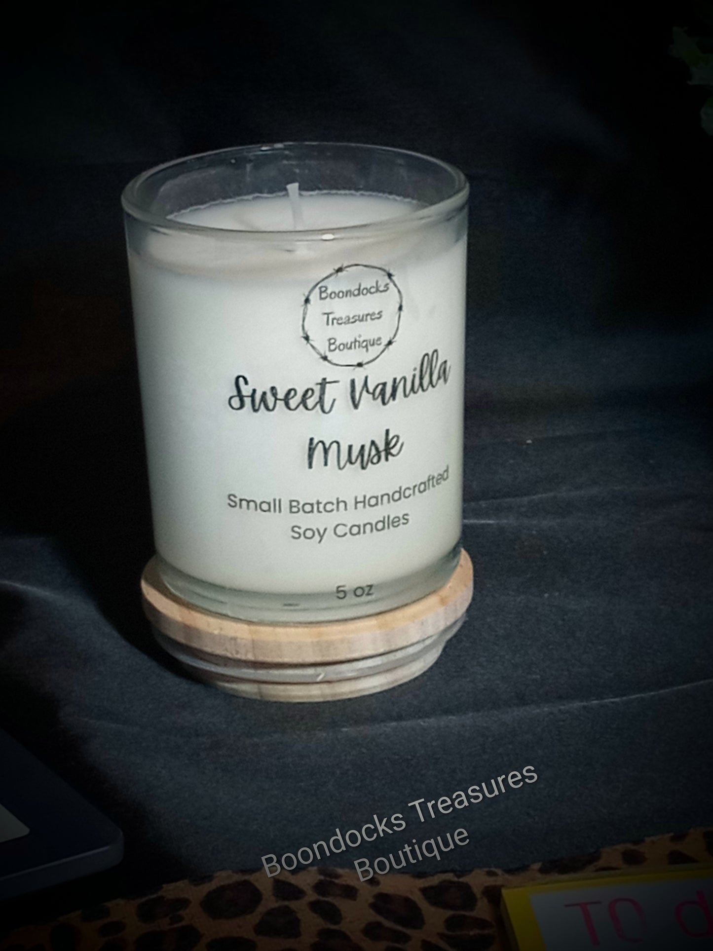 Hand-Poured Candle- Sweet Vanilla Musk