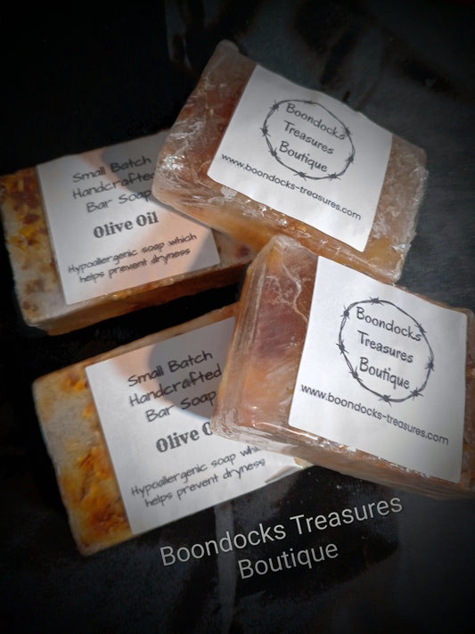 Olive Oil with Calendula Flowers Handcrafted Soap Bar
