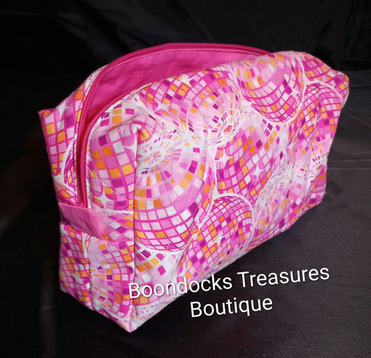 "Disco Fever" Handmade Makeup & Travel Bag
