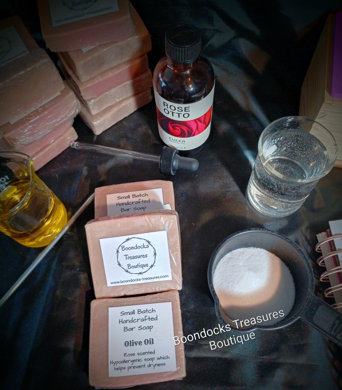 Rose Scented Olive Oil Handcrafted Soap