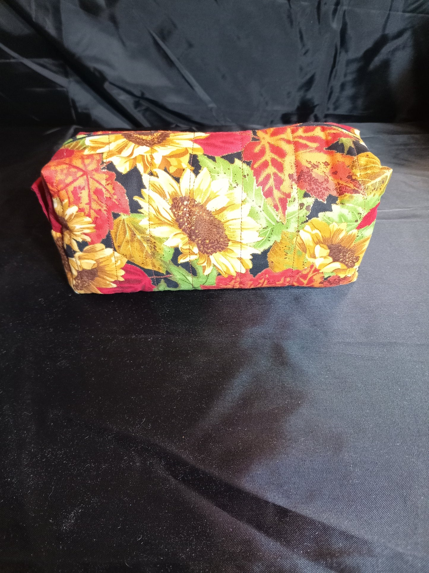 "Autumn Sunflowers" Quilted Multi-purpose Bag — One of a Kind- Handmade