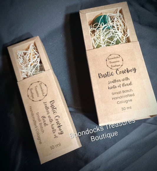 Small Batch Handcrafted Cologne- "Rustic Cowboy"