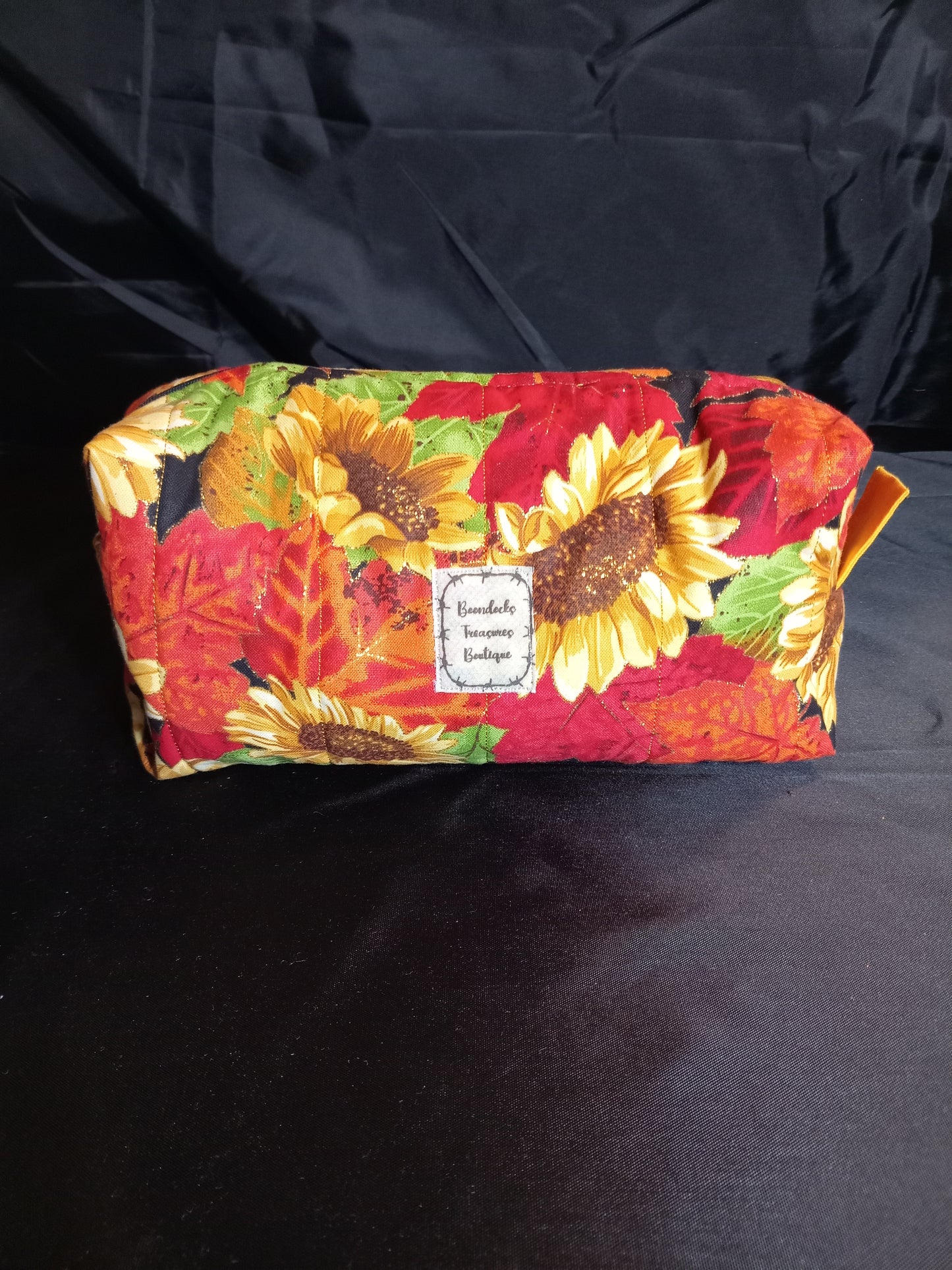 "Autumn Sunflowers" Quilted Multi-purpose Bag — One of a Kind- Handmade